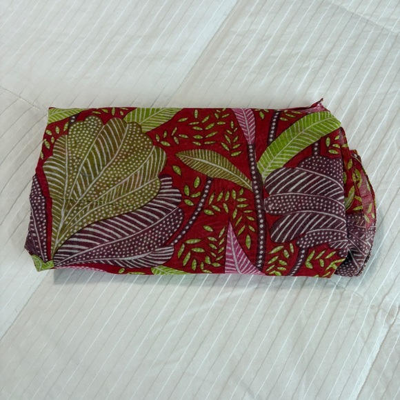 Andrea Tendero 100% Cotton Multicolored Allover Print Rectangle Scarf - Picture 2 of 4